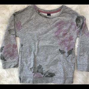 Floral Gray Sweatshirt